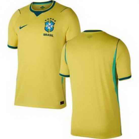 Youth 0 Brazil National Team Blank 2026 Home Jersey 1